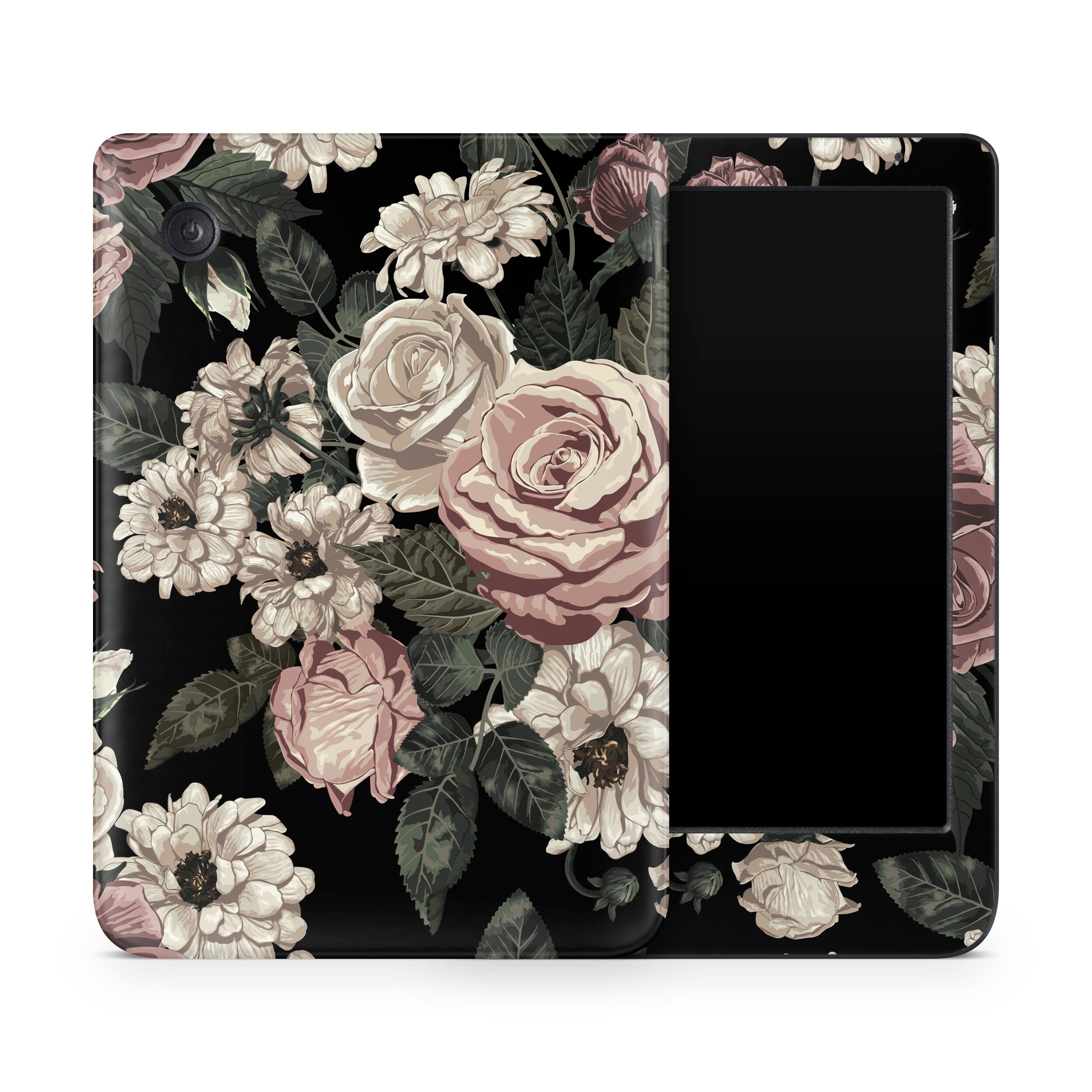 Roses Kobo Skin, Natural Aesthetic Oriental Floral Garden for Kobo Libra, Clara, Nia eReader Decal Wrap, Custom Kobo eBook Cover, 3M Vinyl