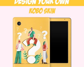 Customizable Kobo Skin, Make Your Own Personalized Design for Kobo Clara, Nia, Libra eReader Decal Wrap, Custom Kobo eBook Cover, 3M Vinyl