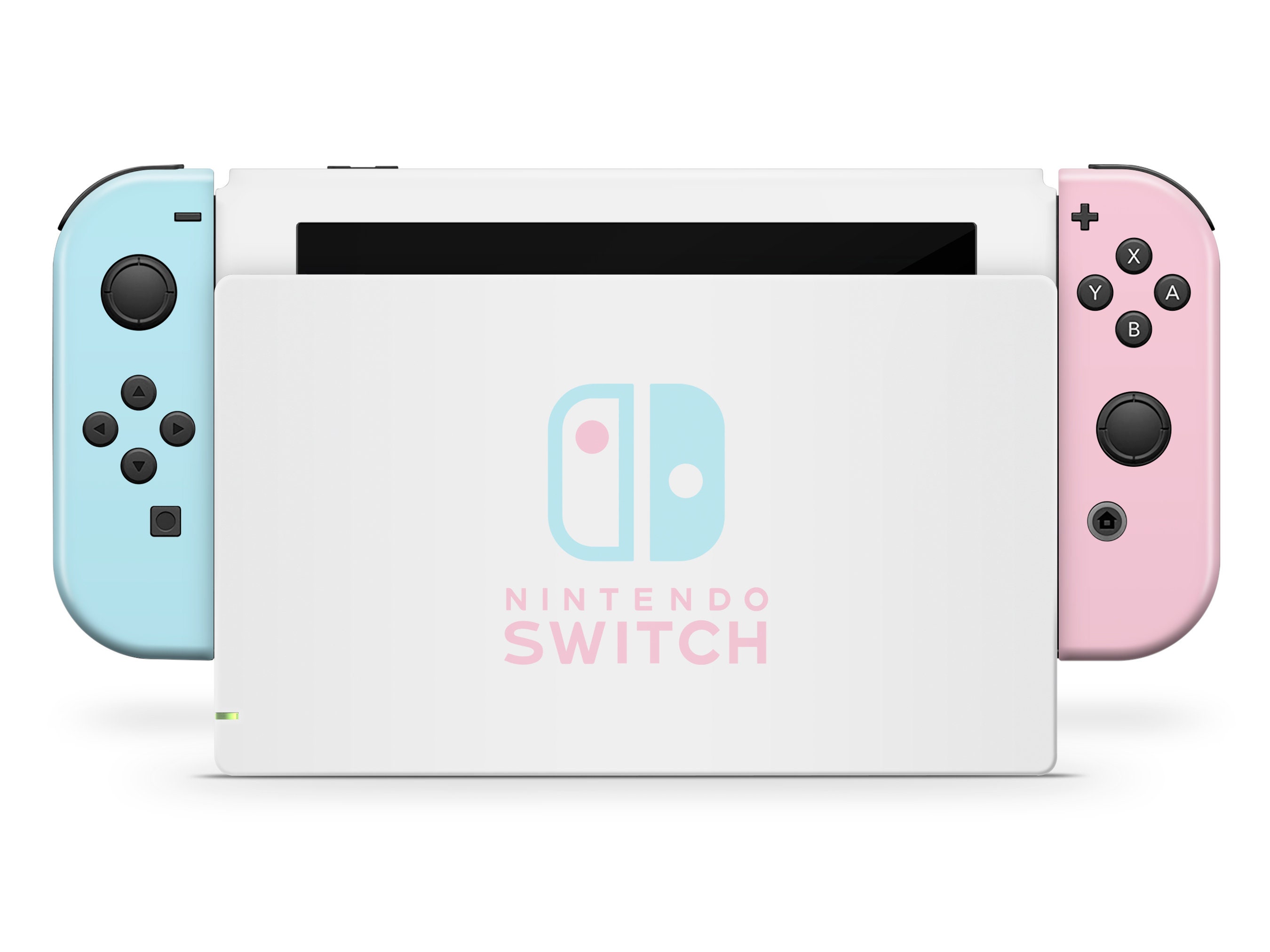 Nintendo Switch ピンク Pastel Pink & Teal Nintendo Switch Skin: 3M Vinyl Decal Wrap