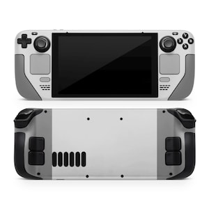Minimalist Gray Steam Deck Skin, Matte Wrap for SteamDeck, Custom Steam Deck OLED & LCD Decal, Two-Tone Design Console Protection, 3M Vinyl