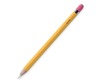 Retro Yellow Apple Pencil Skin: 3M Vinyl Decal, Gen