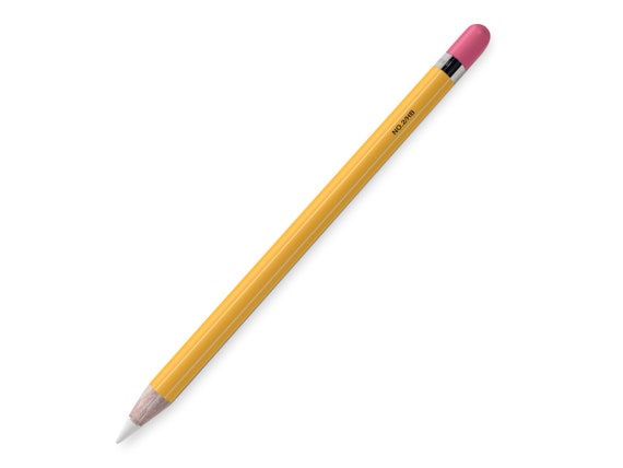 Classic Yellow Apple Pencil Skin, Retro Apple Pen 1-st and 2