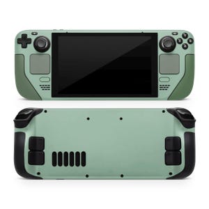 Green Garden Steam Deck Skin: Khaki Forest Vinyl Aufkleber