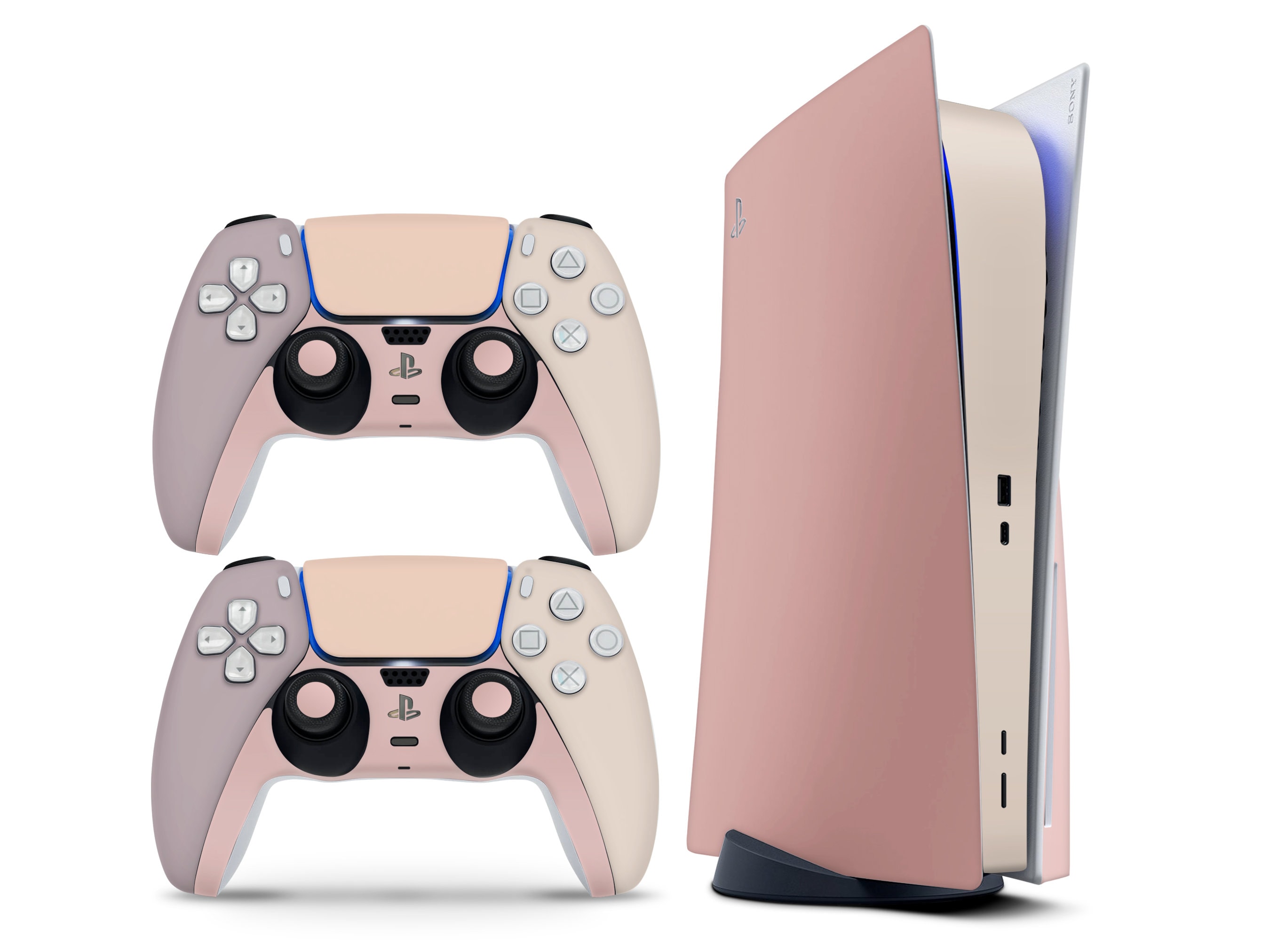 Plaque manette Playstation 5 - Rosé - Plaque décoration manette PS5