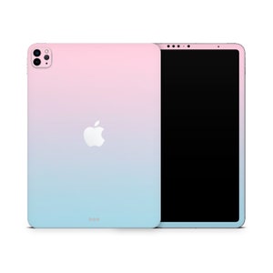 Sprookje iPad-skin, babyroze blauw zachte pastelkleuren verloop Apple iPad Pro sticker wrap, aangepaste iPad Air Pro mini cover sticker, 3 m vinyl