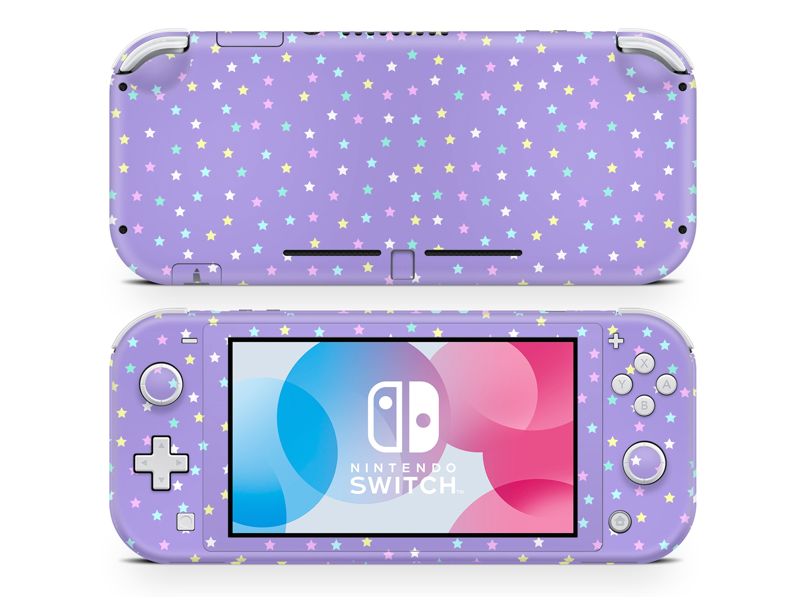 Starry Sky Nintendo Switch Lite Skin: Purple Vinyl Console Cover