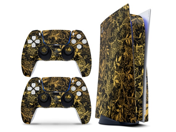 PlayStation 5 Gold Botanical Skin - Amazing Skins Official