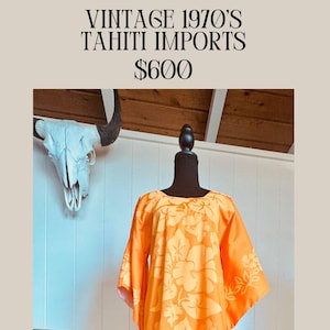 Vintage Hawaiian Dress With Lace up Too by Tahiti Imports - Etsy