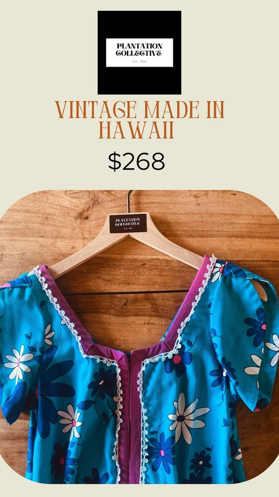 1960's made in Hawaii mu'u mu'u