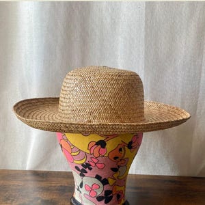 Father Damien style vintage lauhala hat