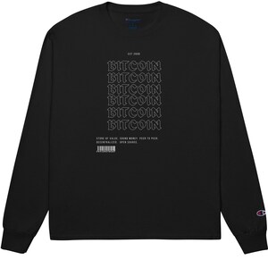 Bitcoin Store of Value Champion Long Sleeve Shirt