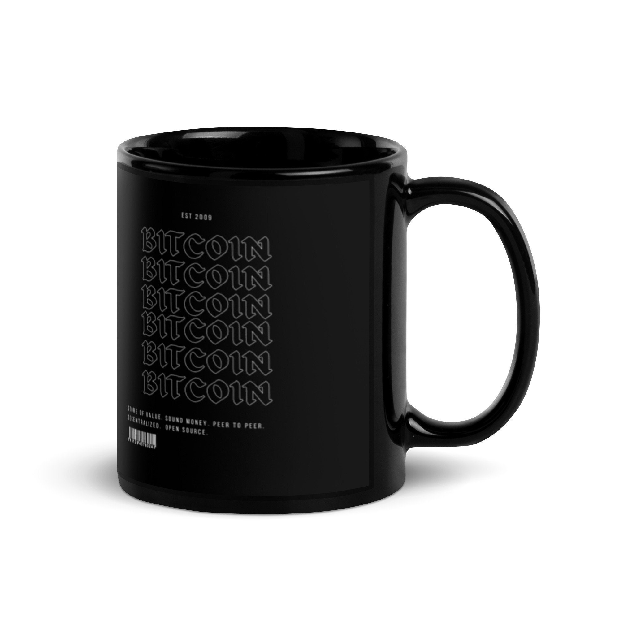 Bitcoin- Store of Value, Est 2009: Black Glossy Mug - Etsy