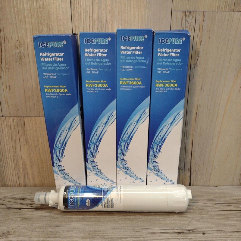 Waterdrop Refrigerator Water Filter, Replacement for GE ® RPWFE (With Chip), 5 e Waterdrop Refrigerator Water Filter, Replacement for GE ® RPWFE (With Chip), 5 e