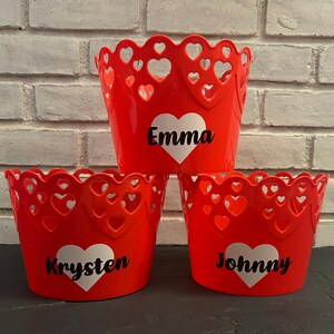 Personalized Valentine&#39;s Day Bucket