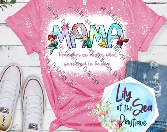 Mama & Mini “Mermaid” inspired custom shirt