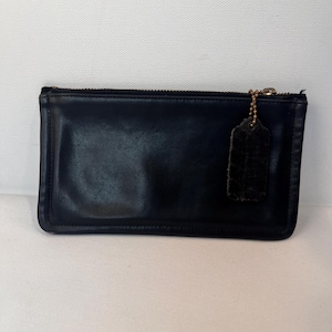 Bolsa con cremallera vintage Coach 7170, color negro