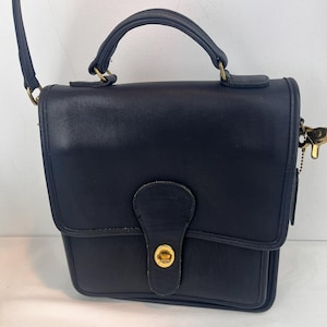 Vintage Coach Navy Blue Bags - Etsy