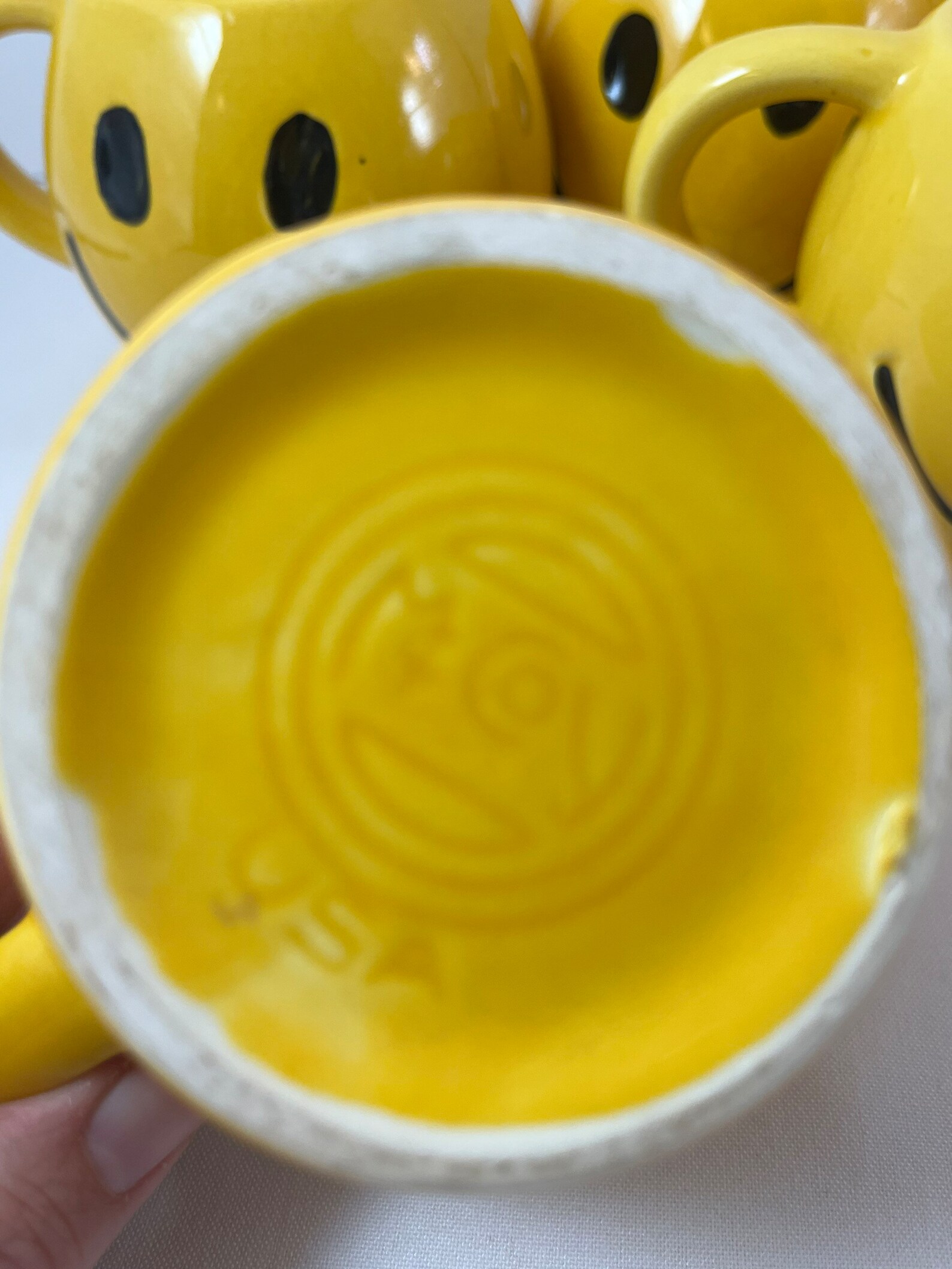 Mccoy Smiley Face Cookie Jar and Mugs - Etsy