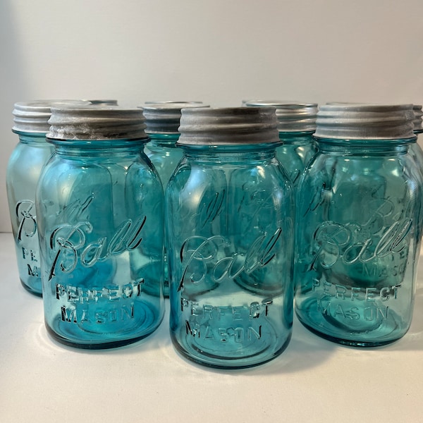 Quart Mason Jars Etsy