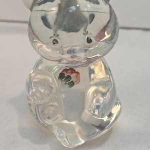 Fenton Glass Bear signed