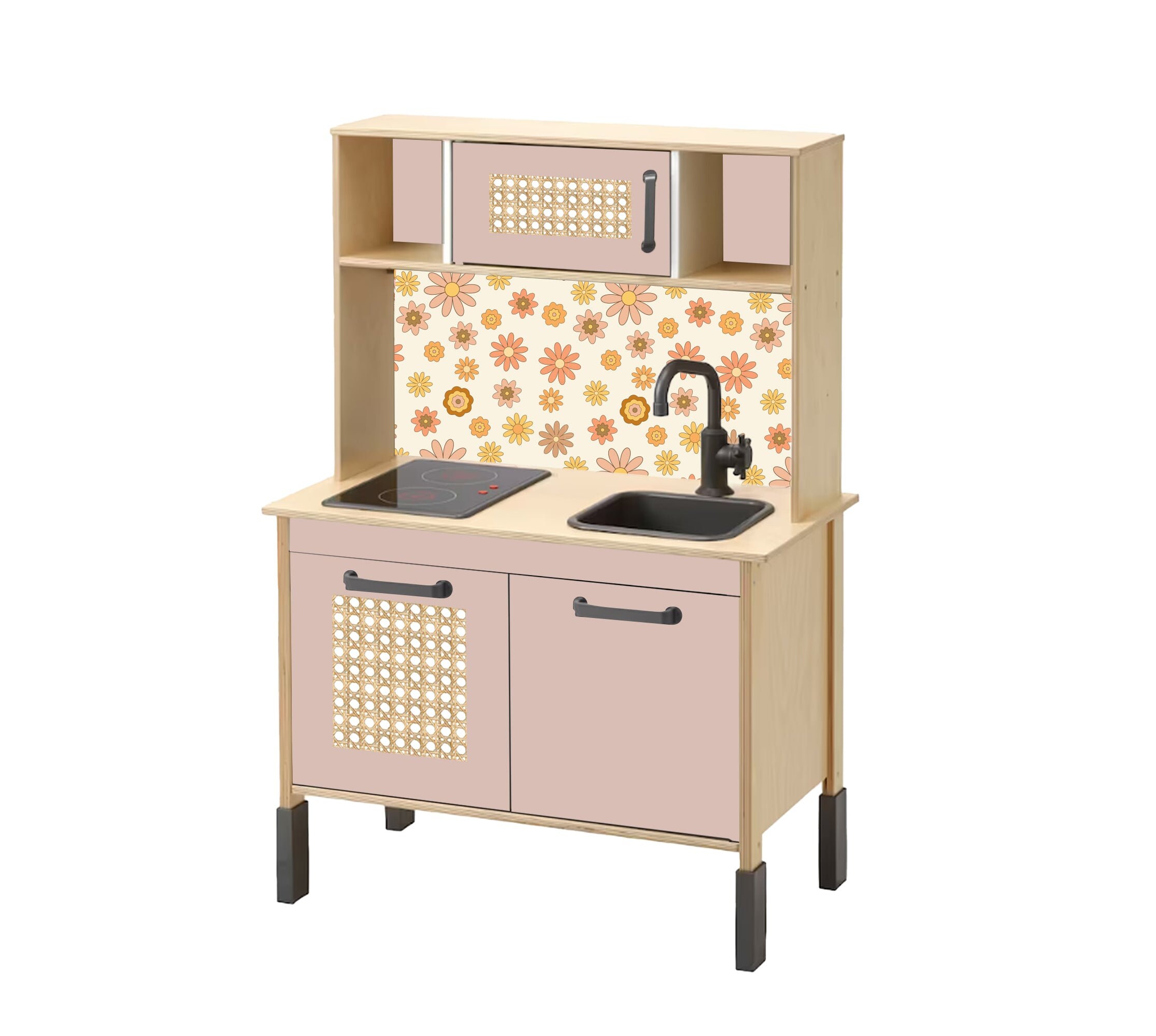 IKEA Duktig Kmart Small Play Kitchen Hack Sticker Decal Full Set Flower