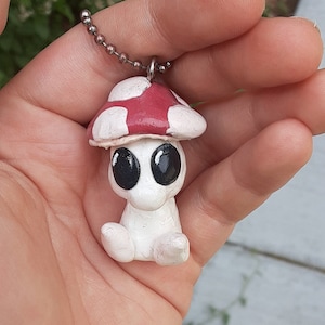 Sammy the clay mushroom charm