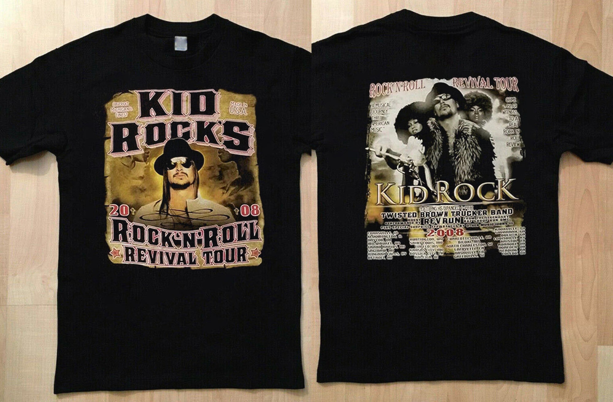 Vintage Kid Rock T-Shirt, Kid 2008 Tour T-Shirt, Vintage Rock Music Tour