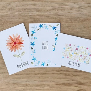 Postkartenset Blumengrüße