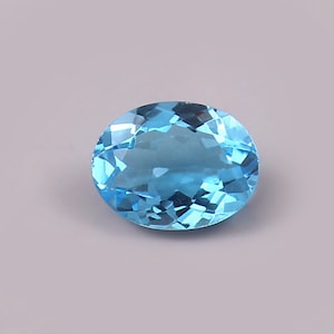 7X9 MM Swiss Blue Topaz Gemstone | Beautiful Oval Faceted Topaz Loose Gemstone |  December Birthstone | AAA Quality Gemstone For Jewelry |