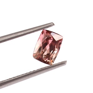 Bi color Natural Tourmaline Faceted Cut Loose Gemstone 5X6.5 MM Cushion Shape Tourmaline Gemstone Bicolor Gemstone Bi Color Tourmaline Gems
