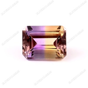 Certified Bi-color Natural Ametrine Gemstone | 6X8 MM Octagon Shape Loose Gemstone | AAA Quality Emerald Cut Gemstone | Best For Jewelry |