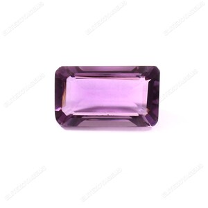 Natural Amethyst Gemstone | 7X12 MM Octagon Shape Faceted  Amethyst Loose Gemstone | AAA Quality Gems | February Birthstone Best For Jewelry