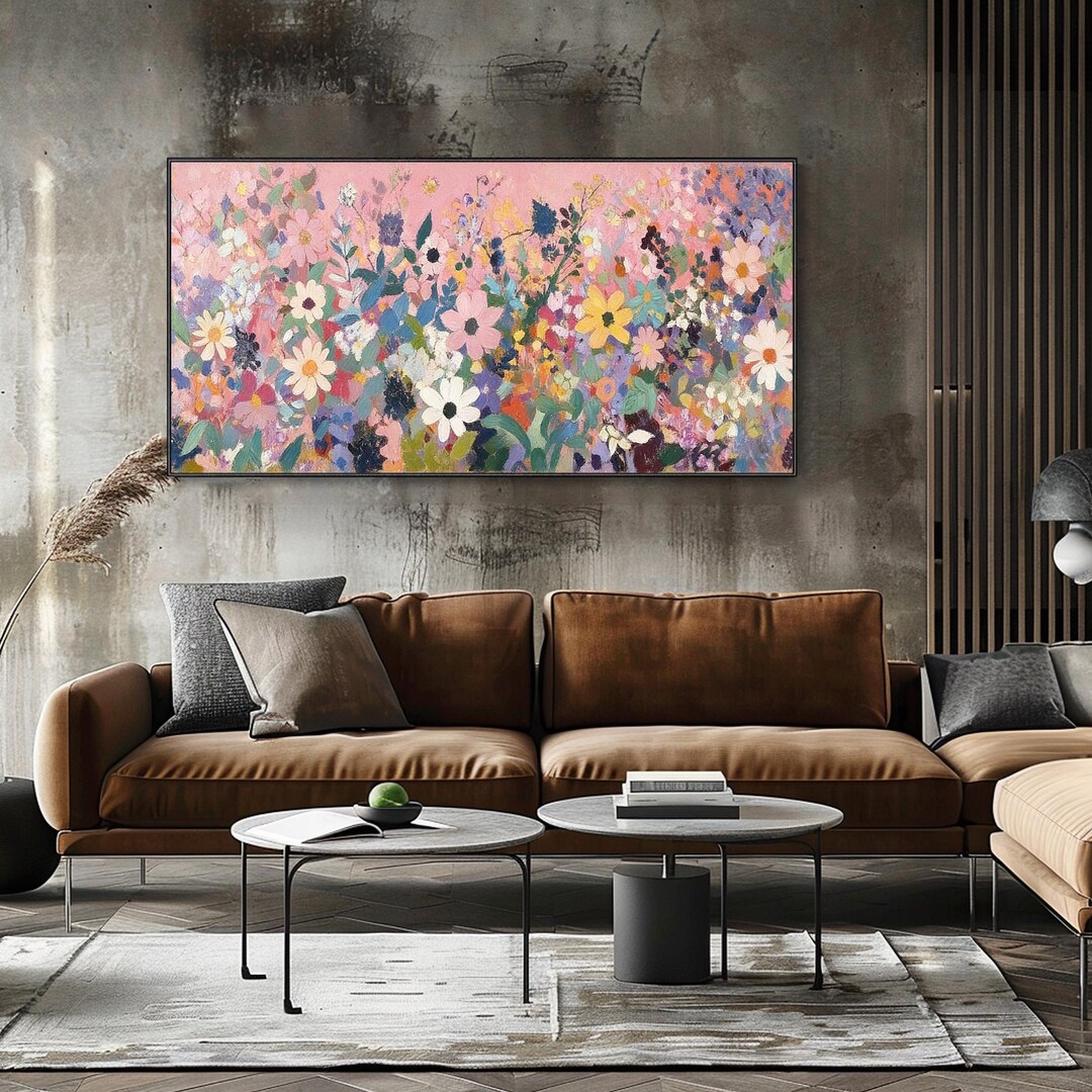 Original Floral Painting on Canvas 3D Elegant Blossom Textured Wall Art ...