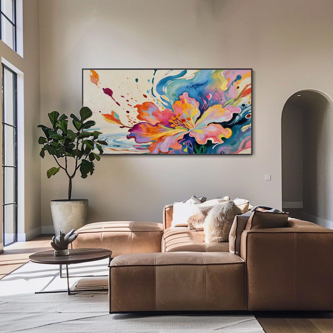 Elegant 3D Floral Textured Wall Art | Unique and Colorful Floral Art ...