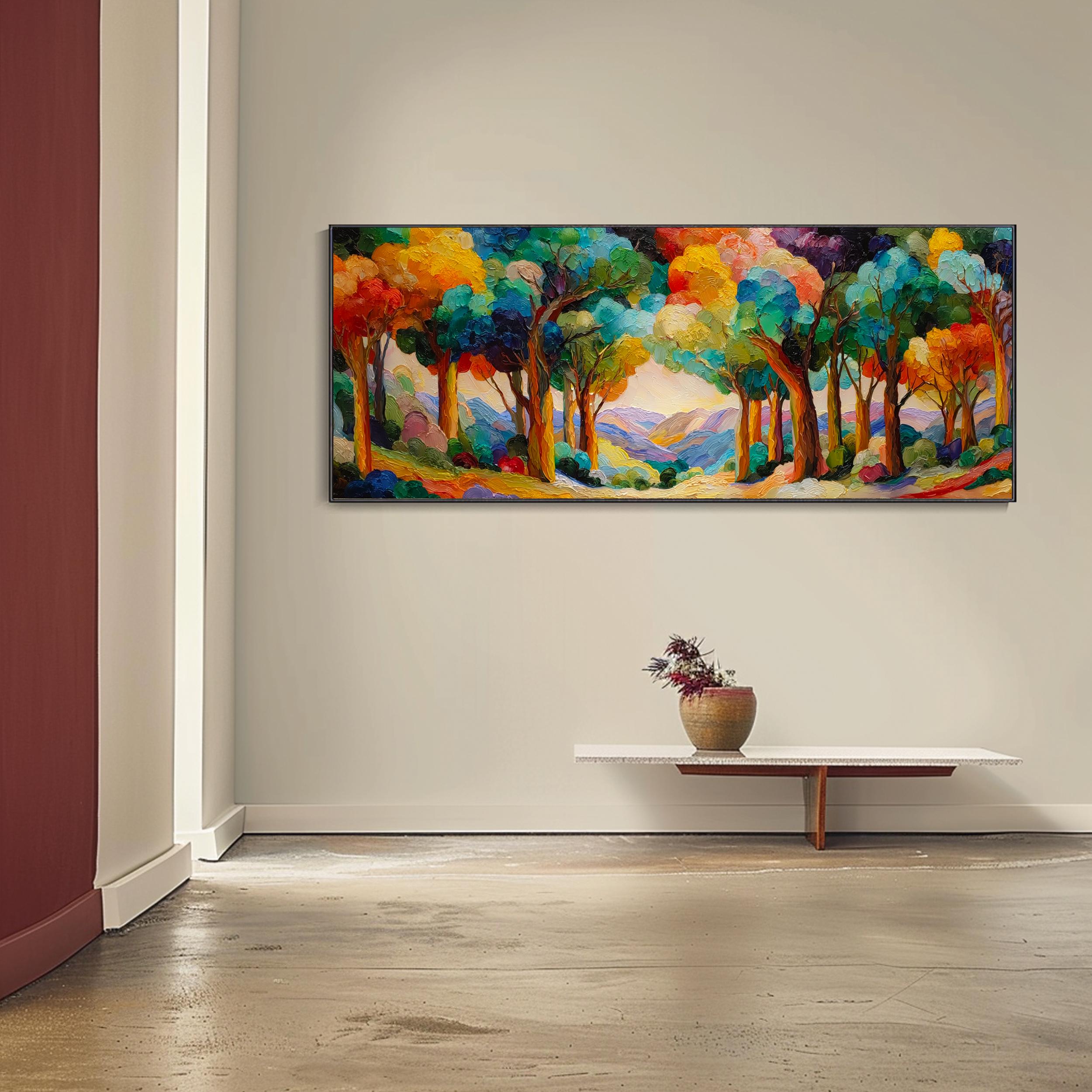 3D Sommerwald Ölgemälde Dicktexturiert Wald Wandbild Groß Wohnzimmerdeko  Baumkunst Modern Heim Wandbild Farbenreich Natur Szenerie Original - Etsy  Österreich, image size:2500x2500