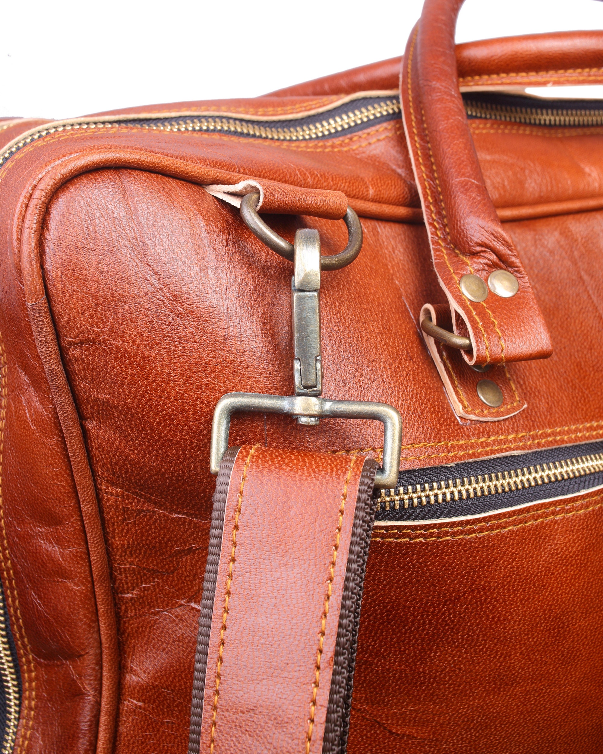 Handmade Full Grain Leather Messenger Laptop Bag Personalized Etsy