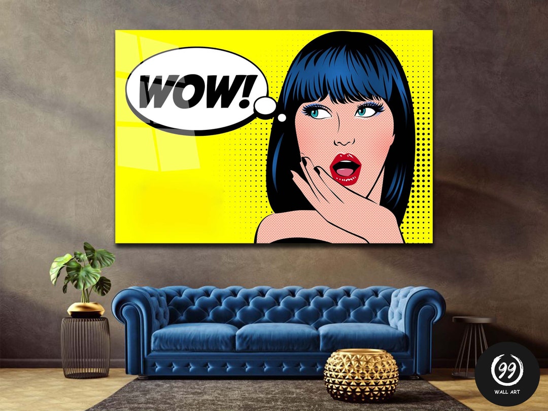 Tempered Pop Glass Wall Decor, Home Decor, Pop Decor, Wall Art, Cartoon