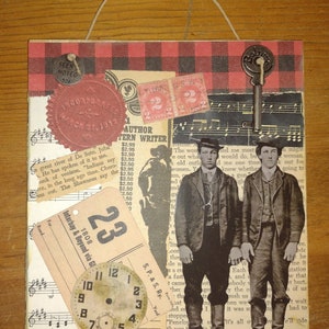 Handmade Wooden Ephemera Sign | Vintage | Western | Key