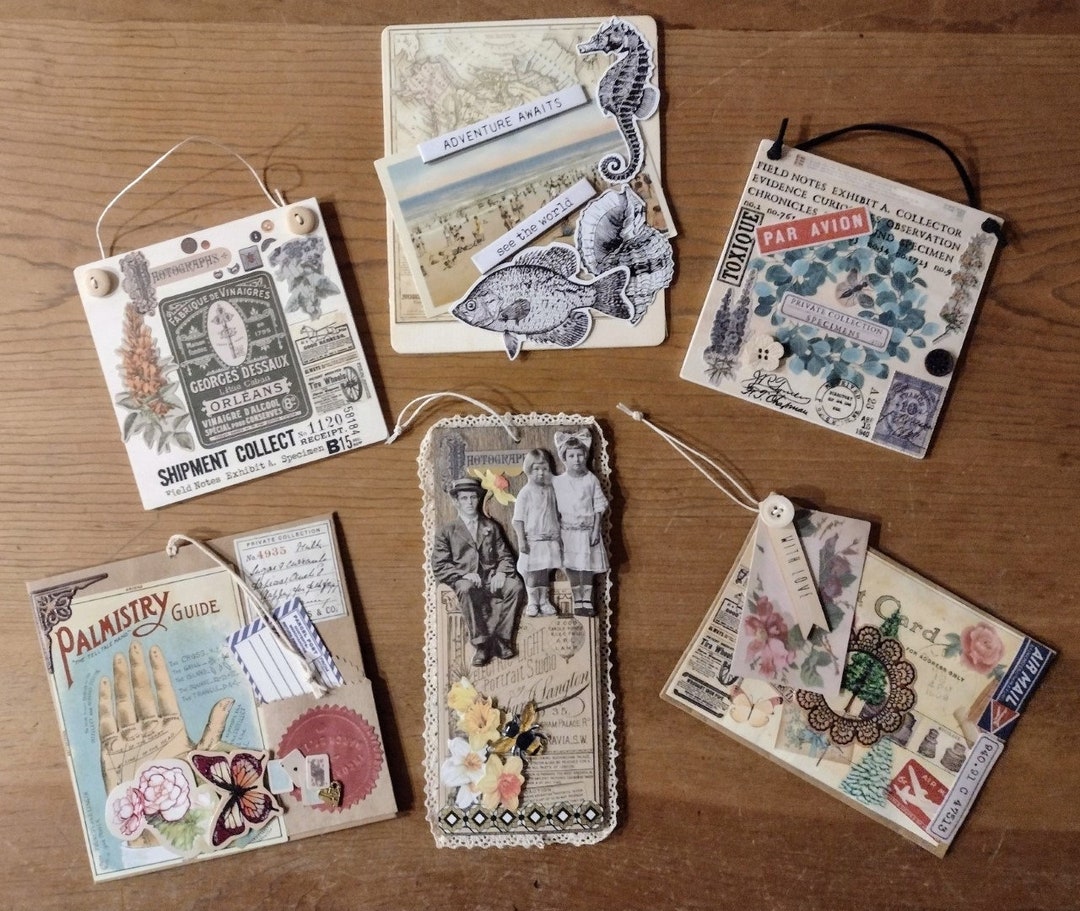 Travel Ephemera Signs | Vintage | Handmade | Adventure (set of 6) - Etsy