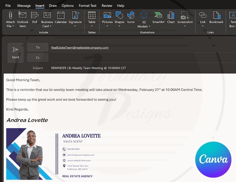 Business Professional Email Signature Template Etsy Business Professional Email Signature Template Etsy