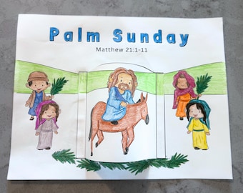 Palm Sunday Activity: Holy Week Coloring Pages (PDF)