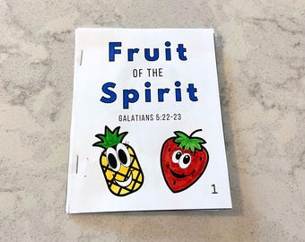 聖霊の果実のクラフト、キリスト教聖書の子供向けぬり絵、ガラテヤ人への手紙のアクティビティ、日曜学校のクラフト、ホームスクールのアクティビティ