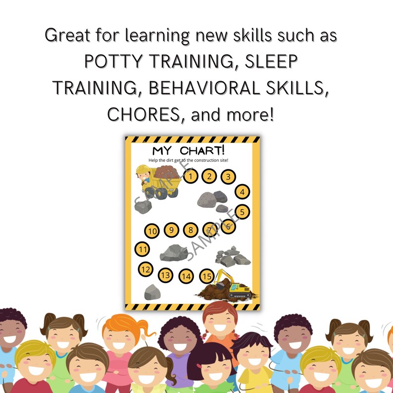 Potty Training Chart Reward Chart Sticker Chart Etsy