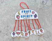Fruit of the Spirit Mobile Craft Kids, Galatians 5 Christian Bible Verse Scripture Activity, Sunday School, Homeschool Activity