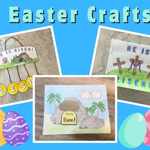 Ostergeschichte Färbung Craft Kids, Karwoche Sonntagsschule, christliche Fastenbibel Vers Schrift Aktivität, Homeschool Aktivität