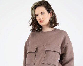 Sweatshirt LINDA Cappuccino color