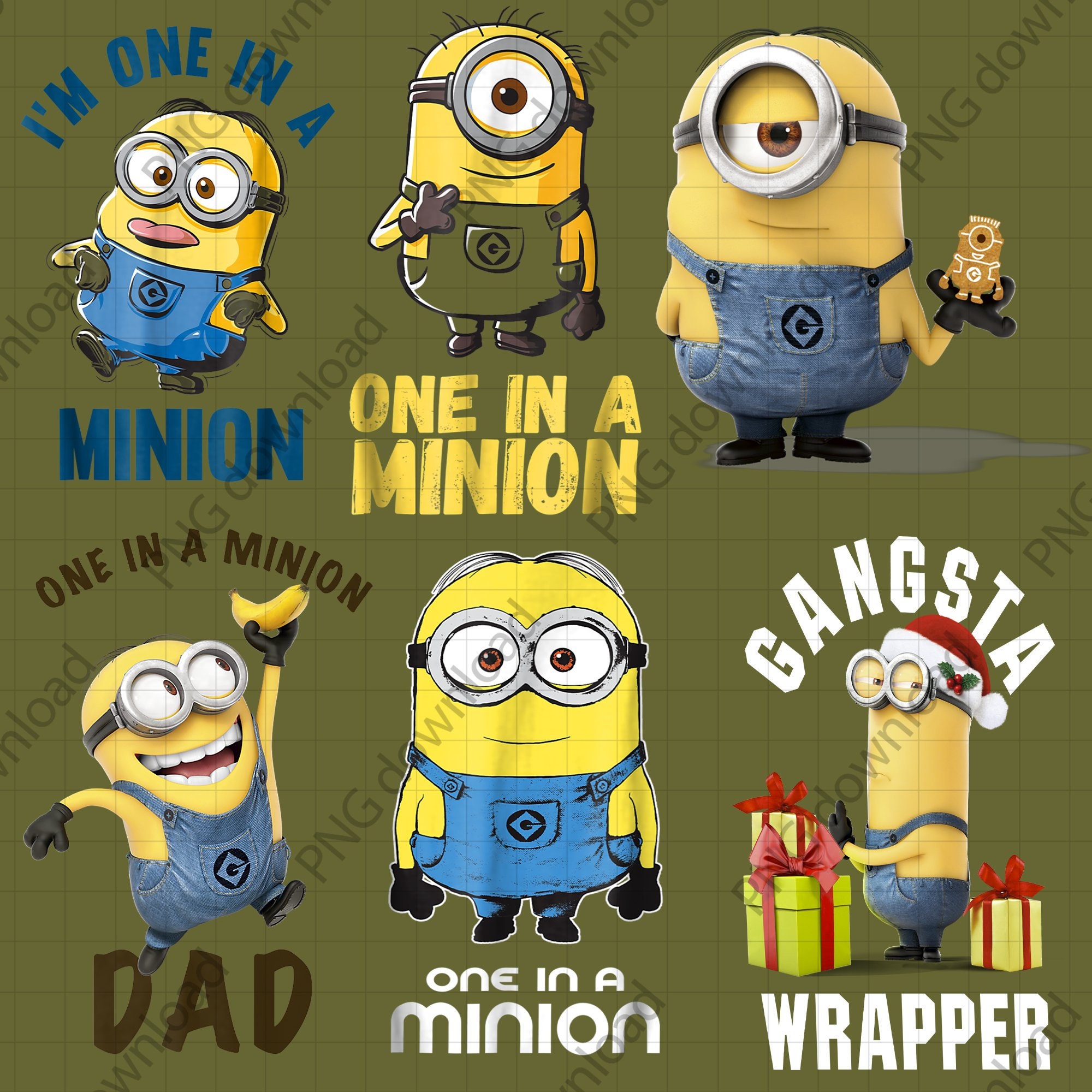 Cute Super Minions Png Minions Bundle Minions Clipart - Etsy