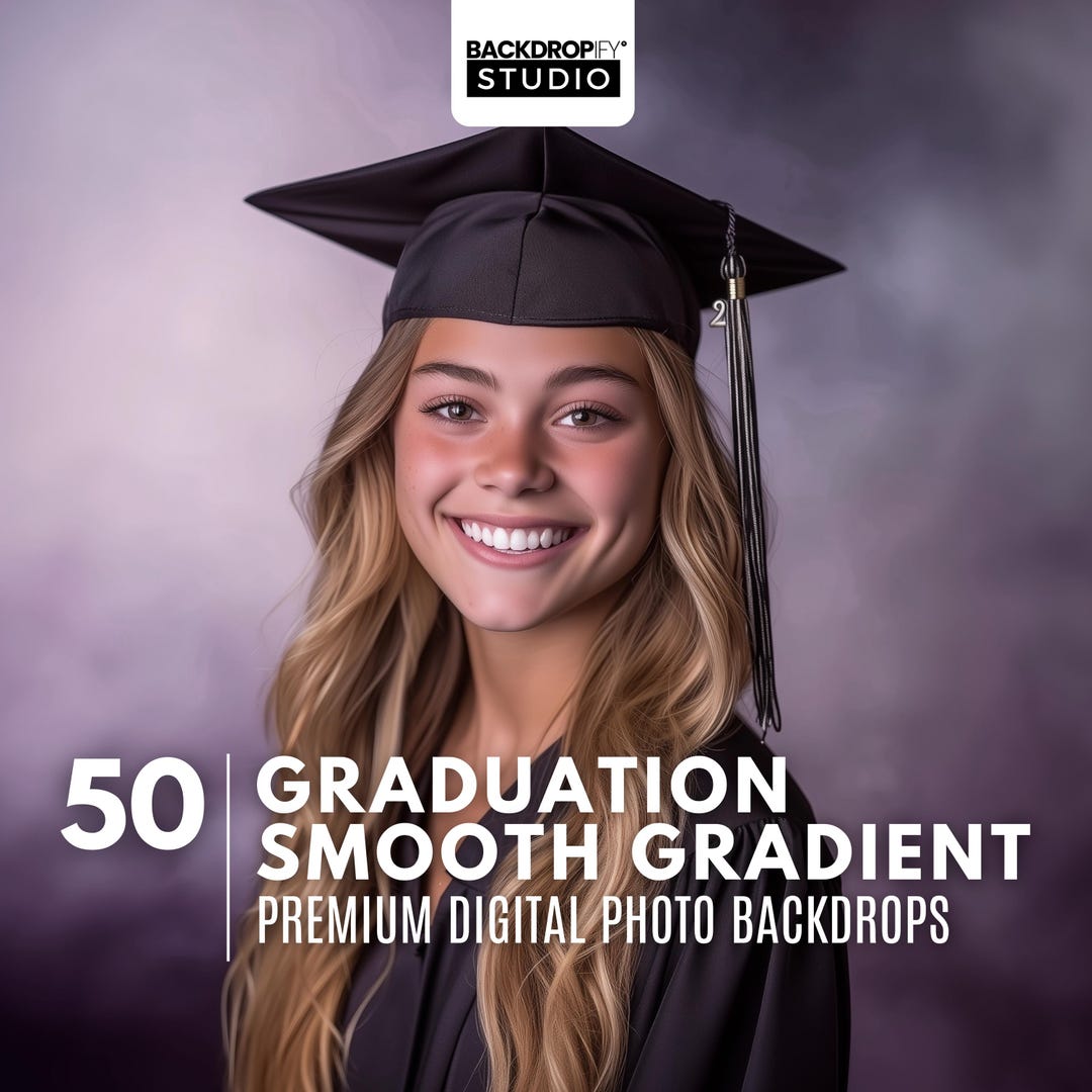 Graduation Backdrop - Smooth Gradient Photo Background, Portrait ...