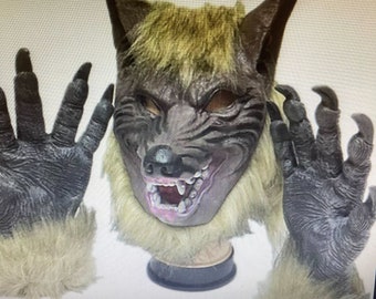 Halloween costume, Wolf Head Mask Animal Headgear Halloween Mask Props Horror Cosplay Costume Party