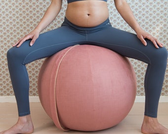 BALL with Cover |  YOGA Bal | Pregnancy ball | Balance Ball | Pink